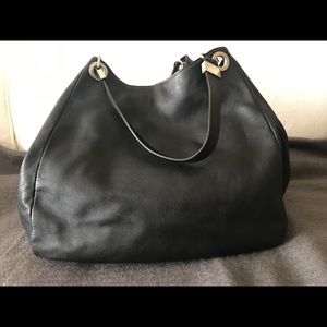 Prune genuine leather handbag- like new